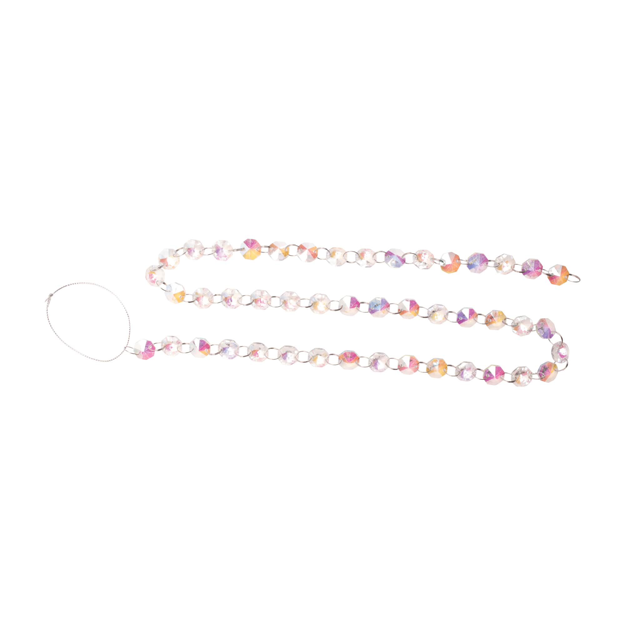 36" Iridescent Glass Jewel Garlands, 2ct.